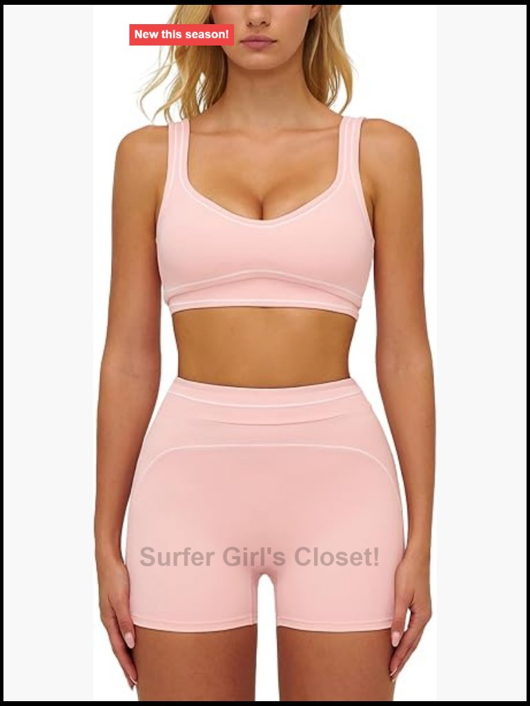 Compression Sports Bra And Butt-Lifting Shorts 2-Piece Workout Set